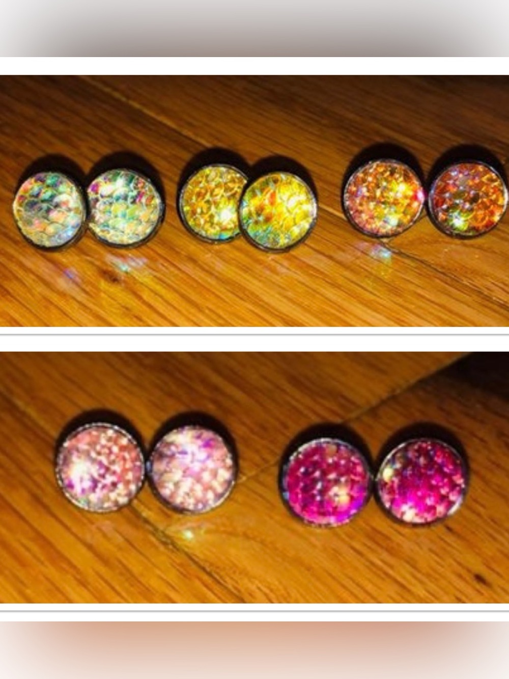 Shimmer Mermaid Scale Earring Bundle of 5